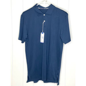 Southern Tide NWT Men's First Mate Tonal Performance Polo Shirt Navy Size Small